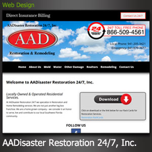 AA Disaster Restoration Port Charlotte Website Design