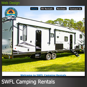 SWFL Camping Rentals North Port FL Website Design